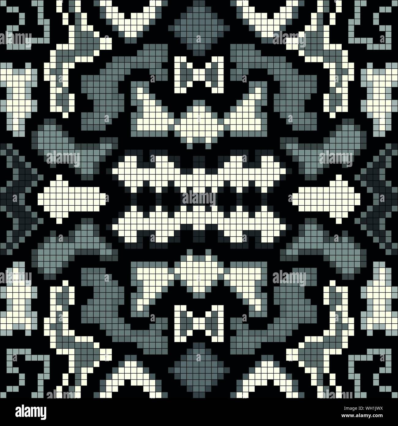 Geometric simple pixel art pattern hi-res stock photography and images ...