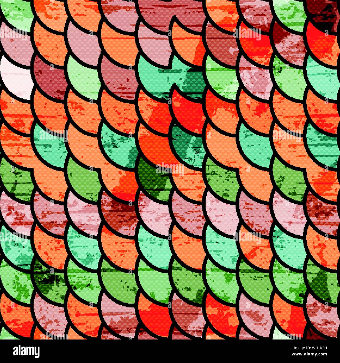 abstract geometric background seamless pattern grunge effect Stock ...