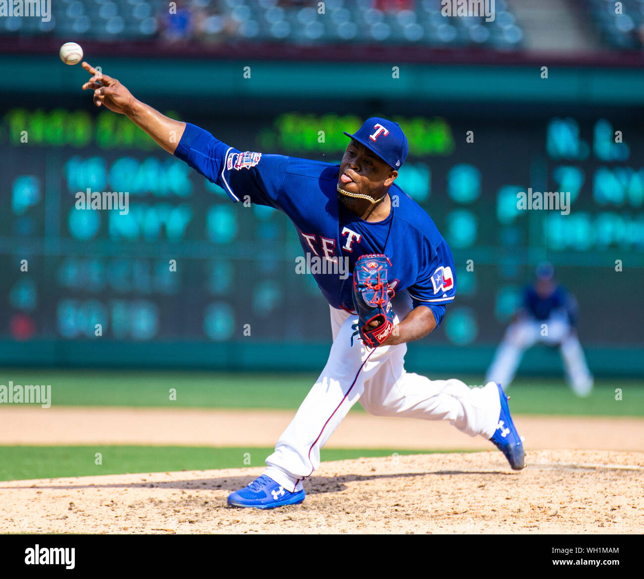 Kansas City Royals pitcher Edinson Volquez (36) talks to catcher