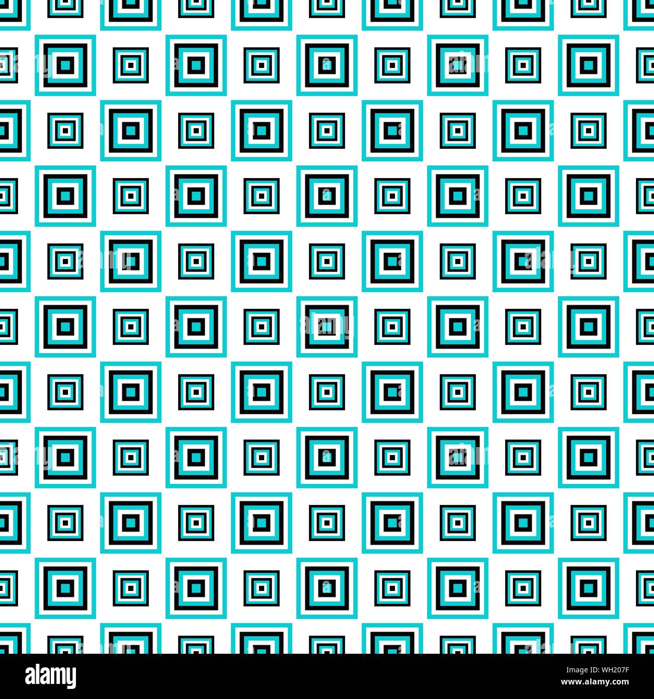 Simple seamless square pattern design background - colored vector ...