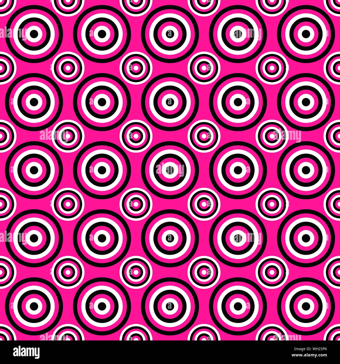 Simple seamless circle pattern background design - colored vector ...