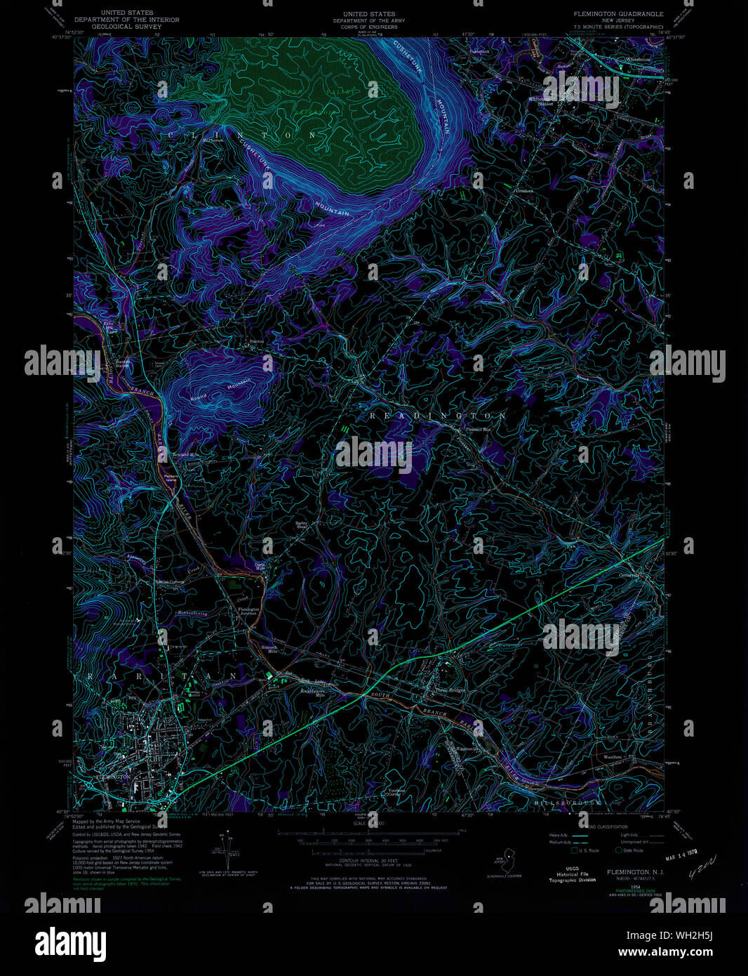 Flemington map hires stock photography and images Alamy