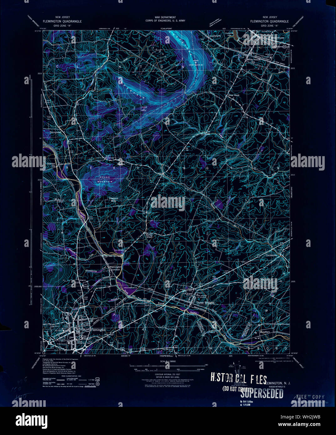 Map of flemington new jersey hires stock photography and images Alamy