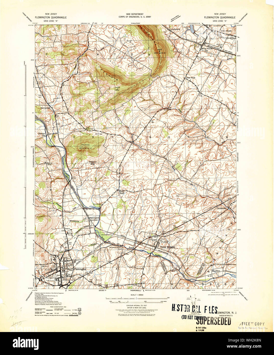 Map of flemington new jersey hires stock photography and images Alamy