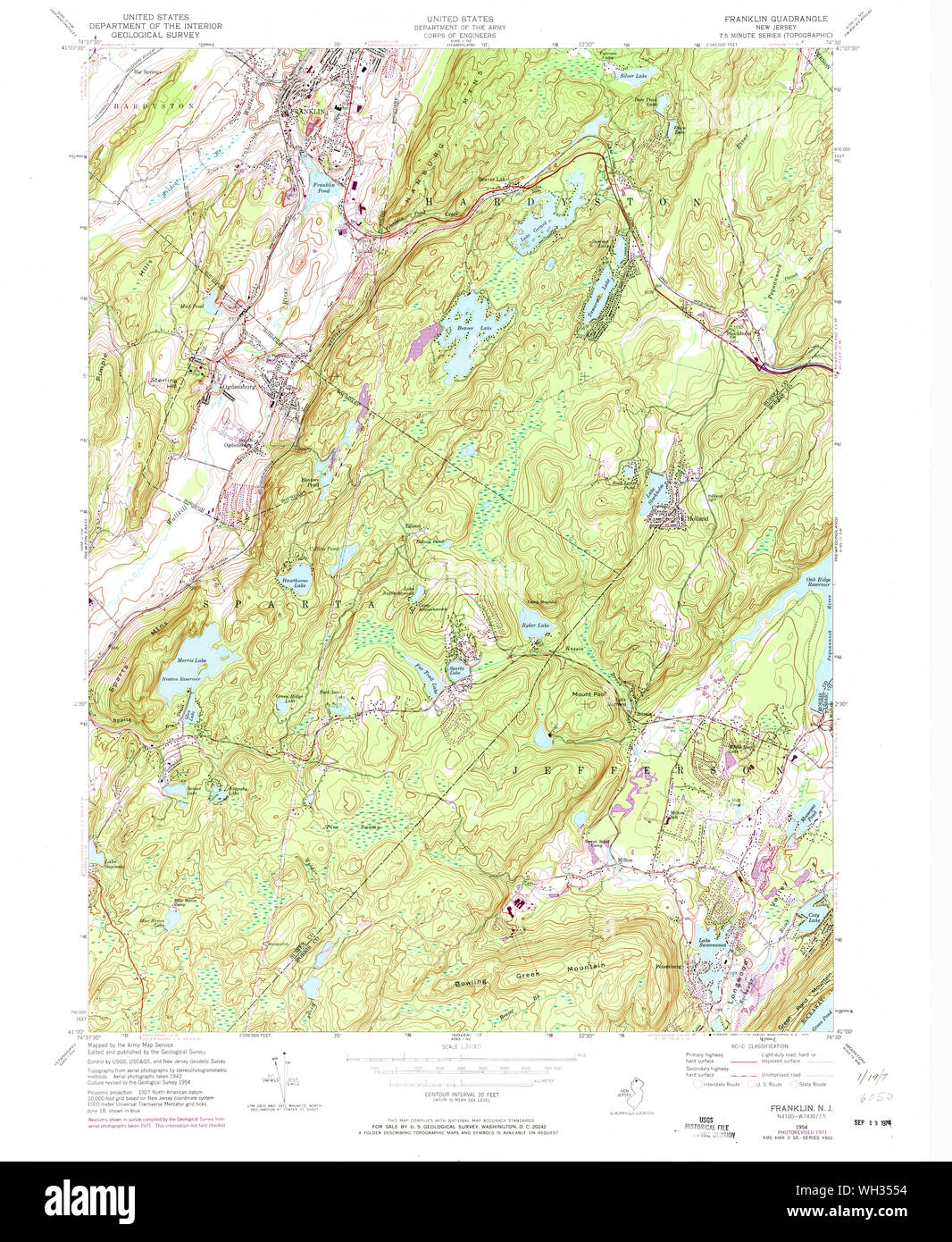 Map of franklin new jersey hires stock photography and images Alamy