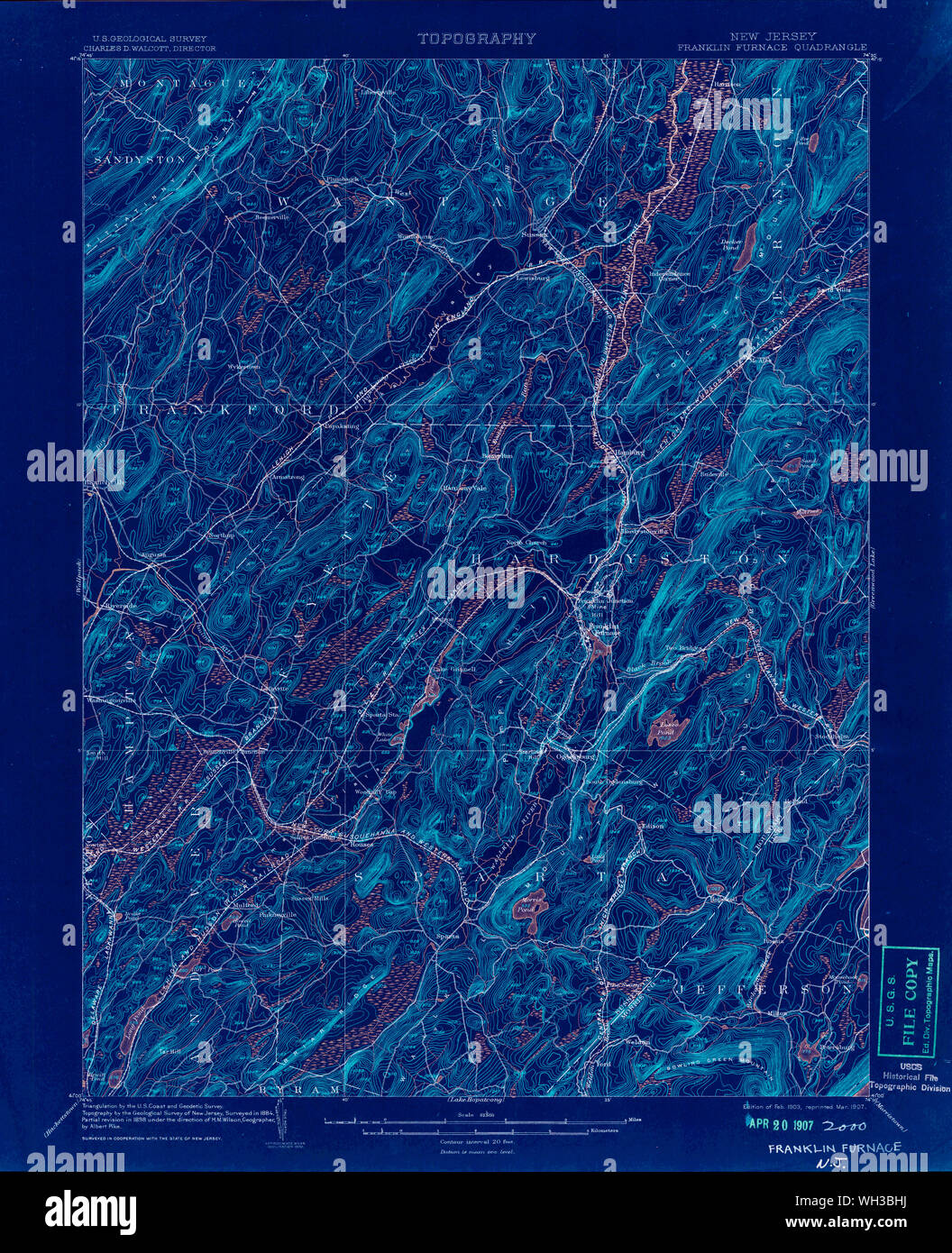 Map of franklin new jersey hires stock photography and images Alamy