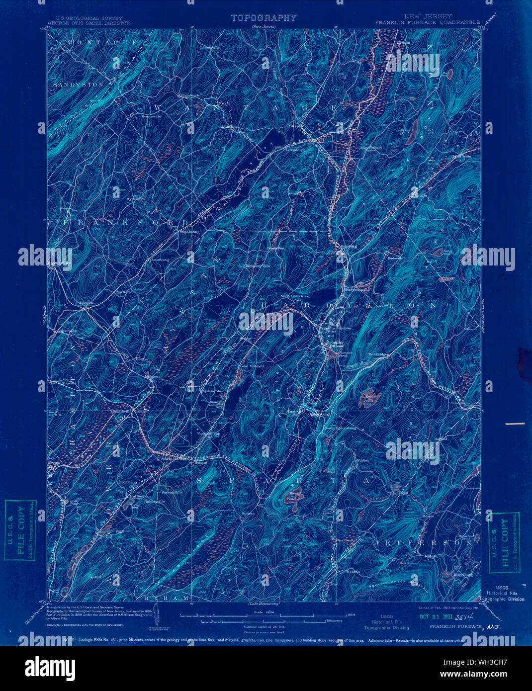 Map of franklin new jersey hires stock photography and images Alamy