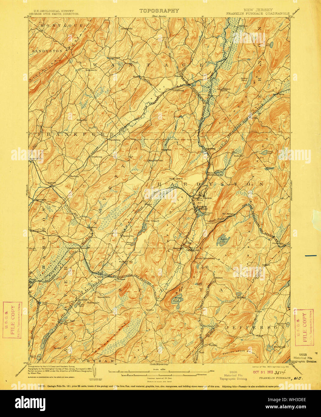 Map of franklin new jersey hires stock photography and images Alamy