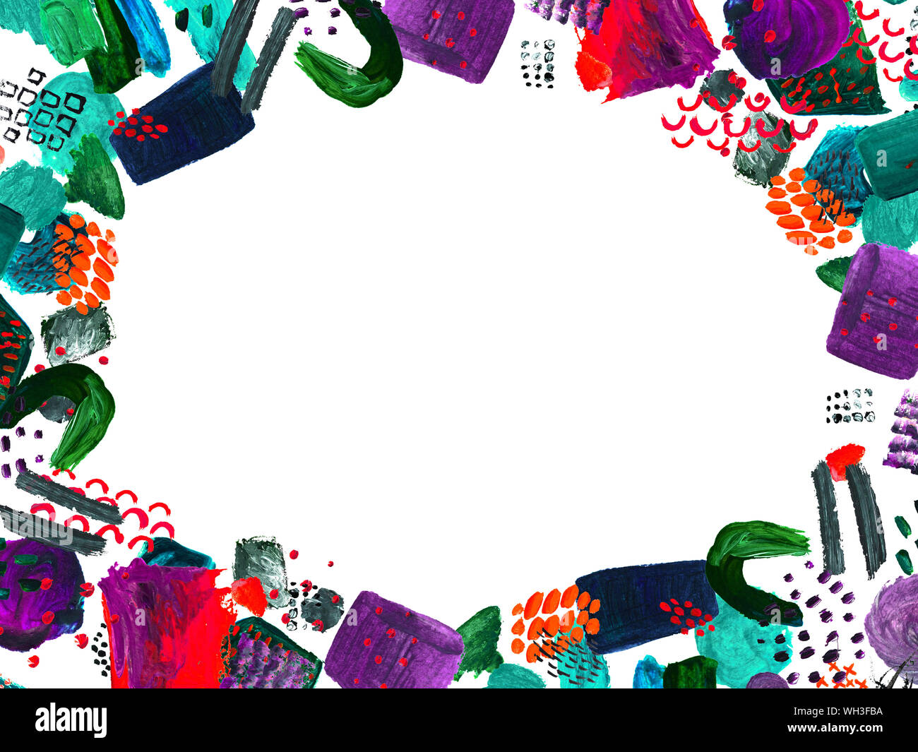 Hand drawn frame and place for your text Stock Photo - Alamy