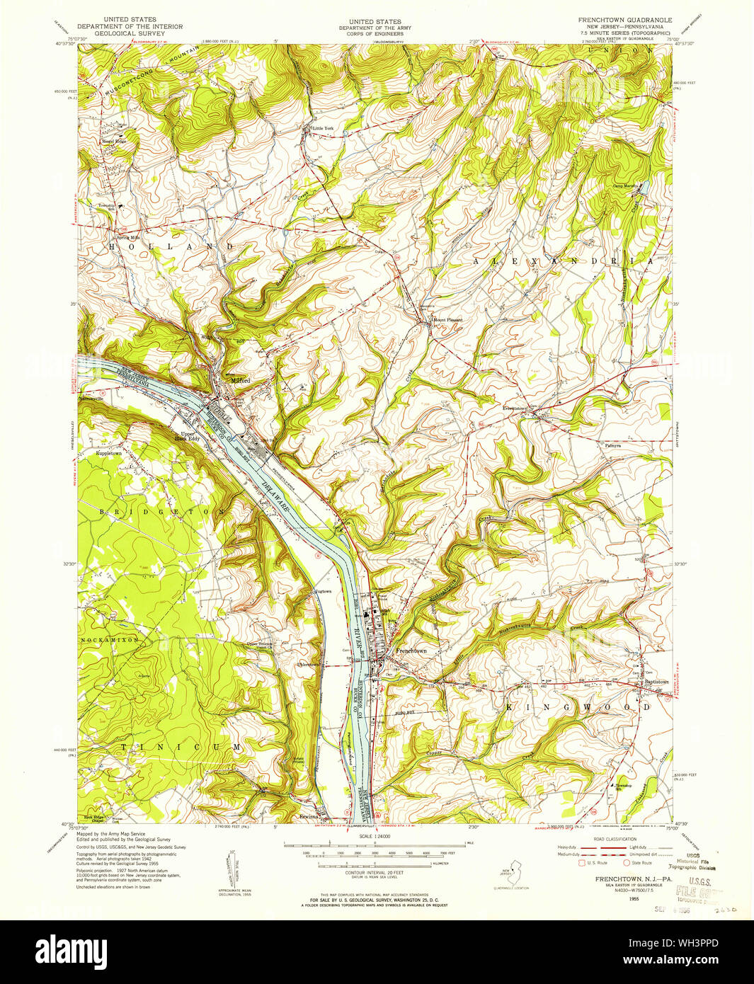 Map of frenchtown hires stock photography and images Alamy