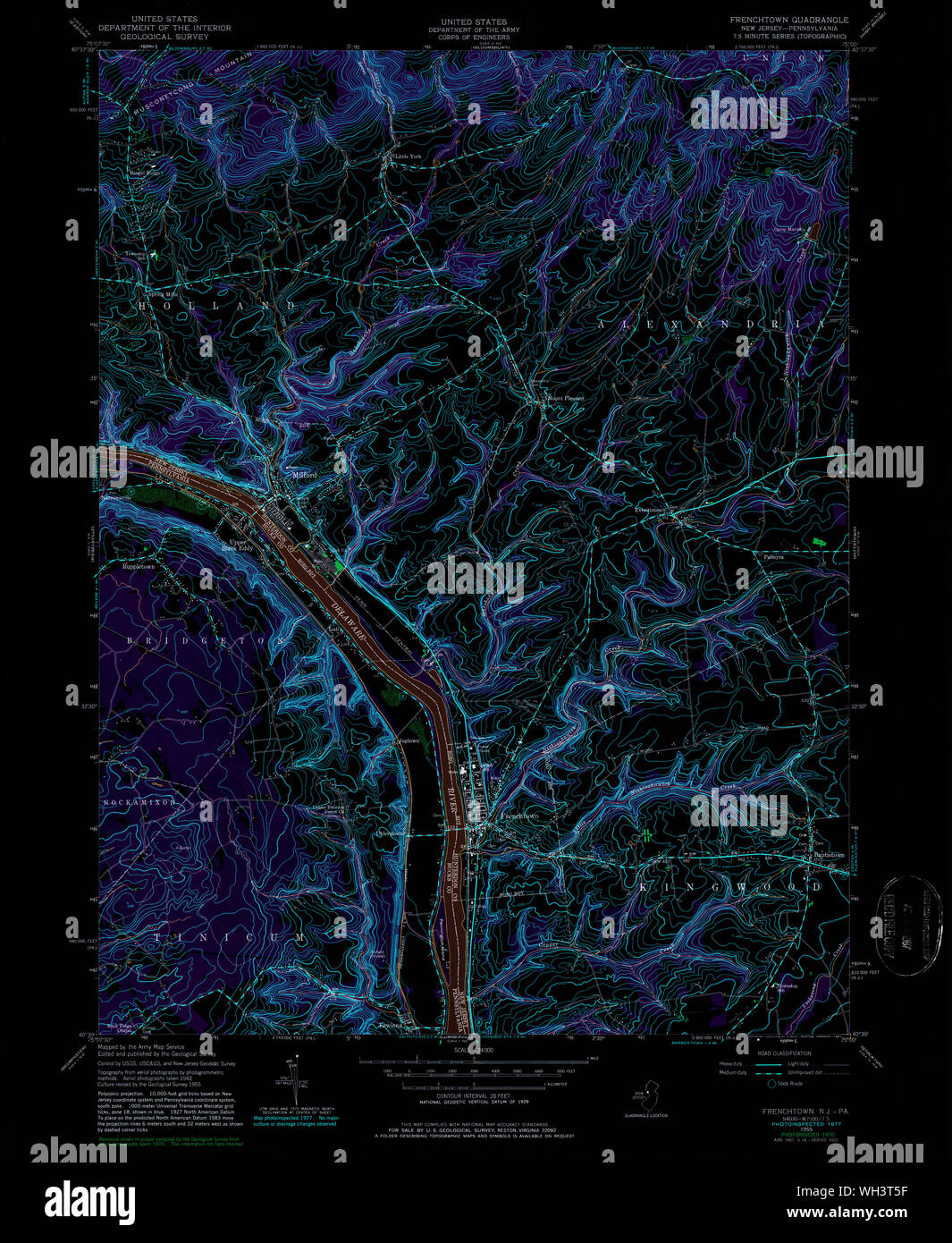 Map of frenchtown hires stock photography and images Alamy