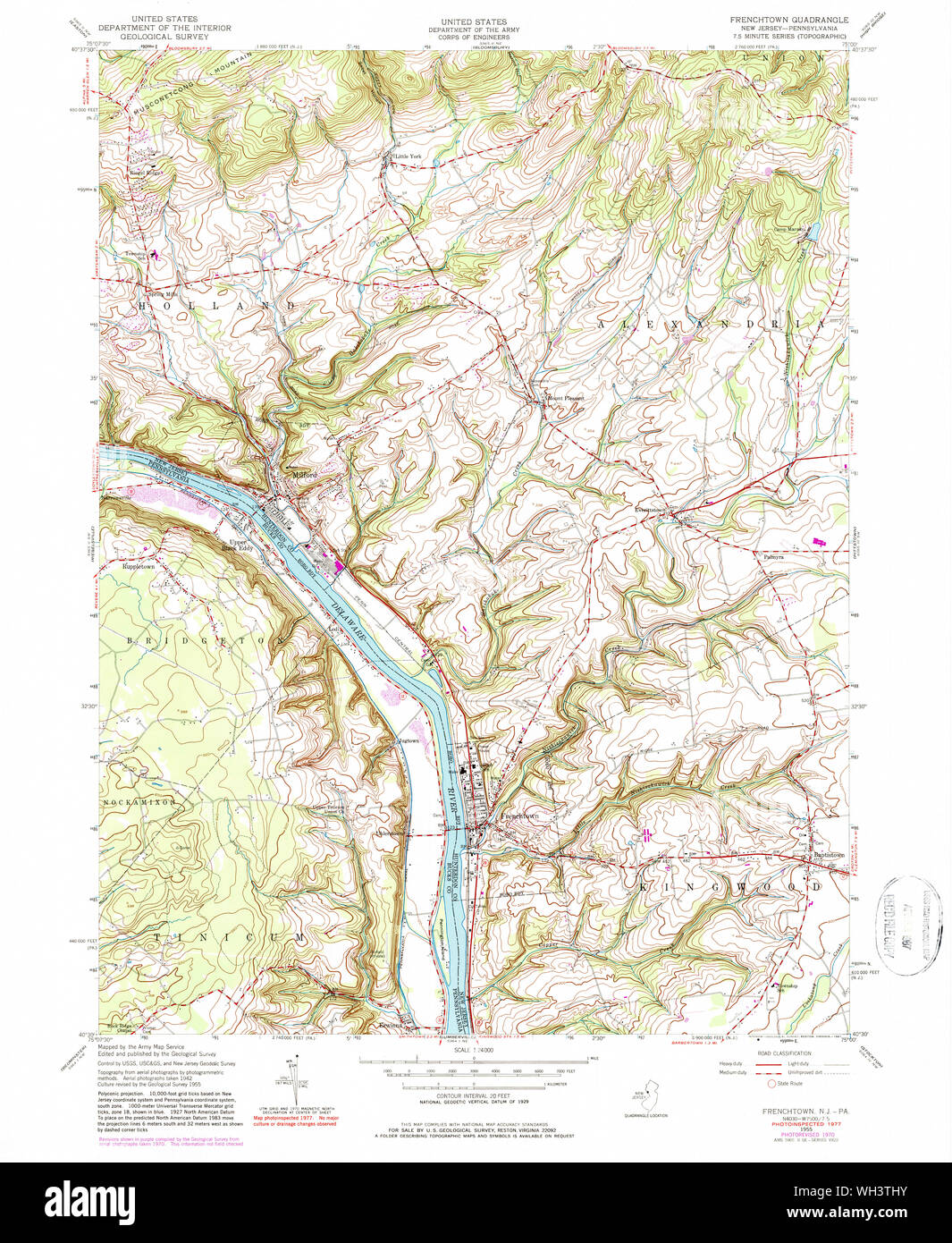Map of frenchtown Cut Out Stock Images & Pictures Alamy