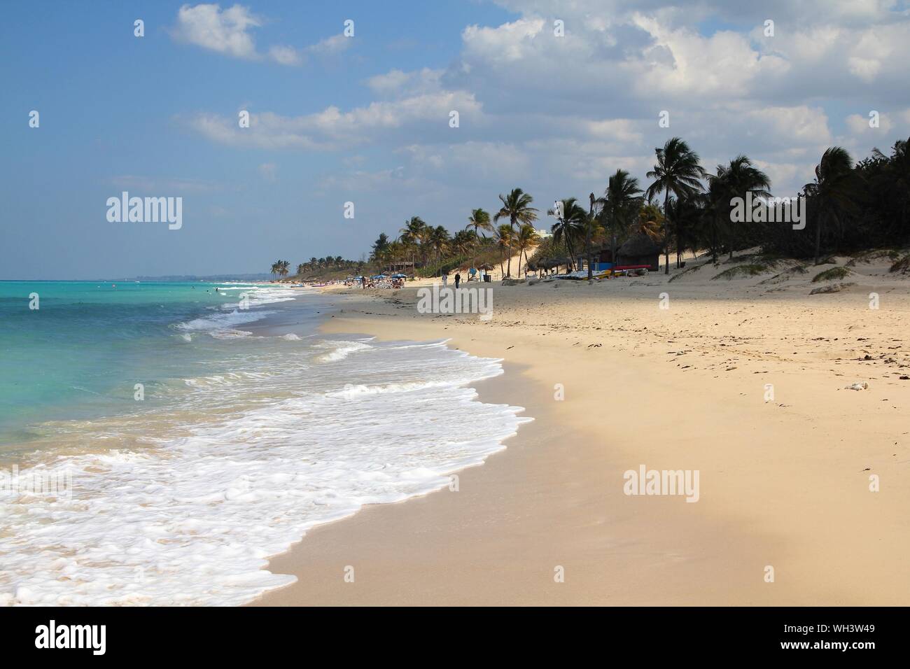 Cuba landscape. Caribbean beach Playa Megano in Playas del Este part of Havana Province. Stock Photo