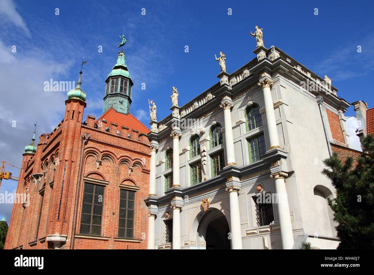 Poland - Gdansk city (also know nas Danzig) in Pomerania region. Famous ...
