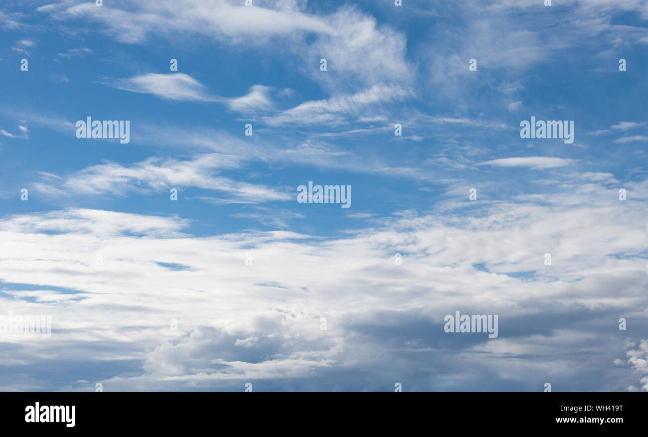 Sky background with soft clouds Stock Photo - Alamy