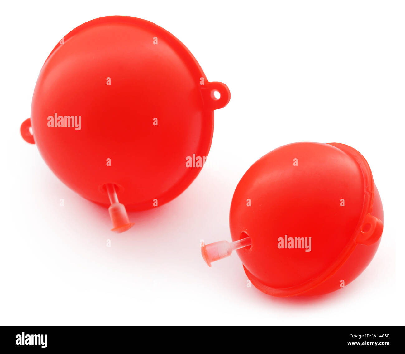 Bubble float for casting in angling fishing over white background Stock