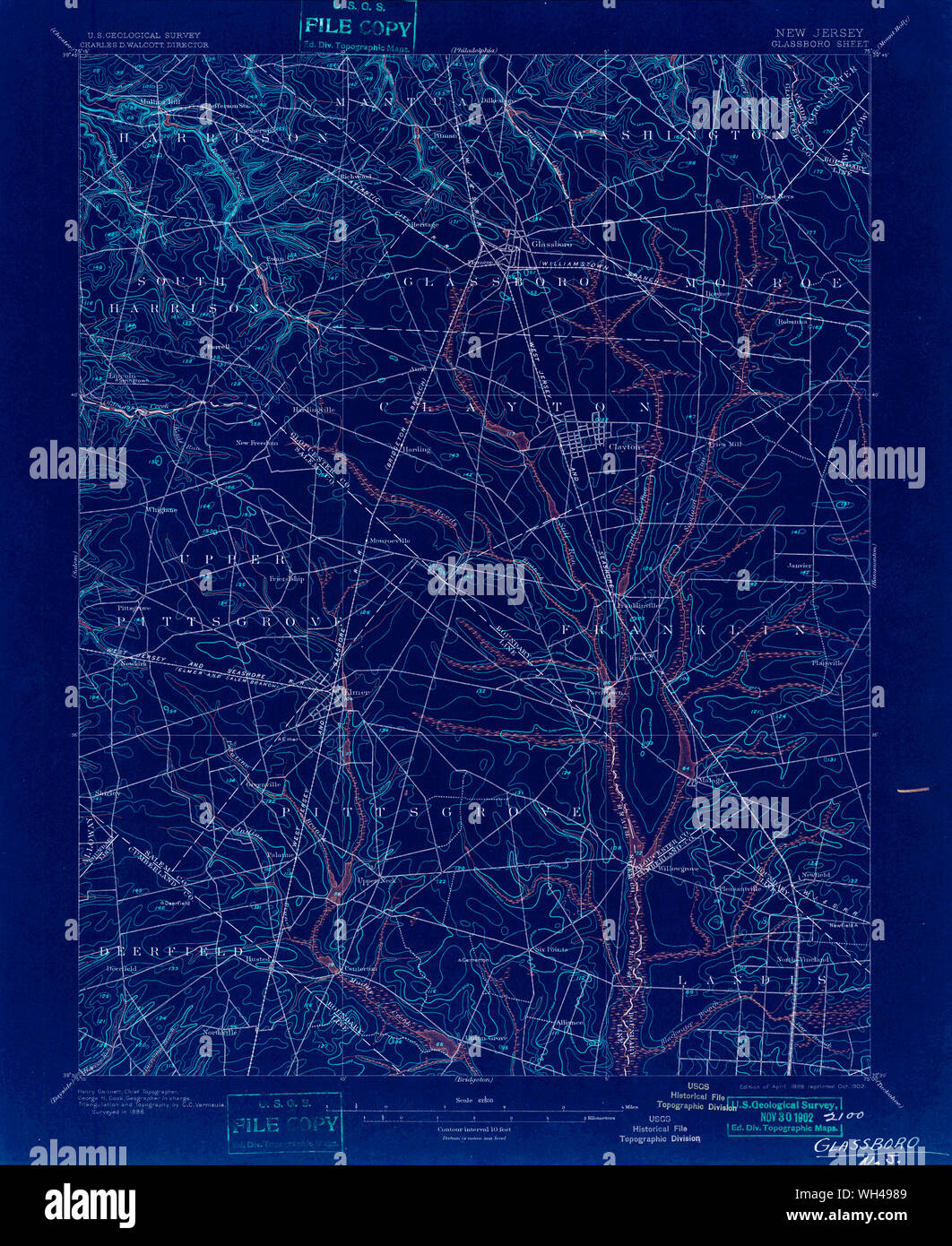 Map of glassboro hires stock photography and images Alamy
