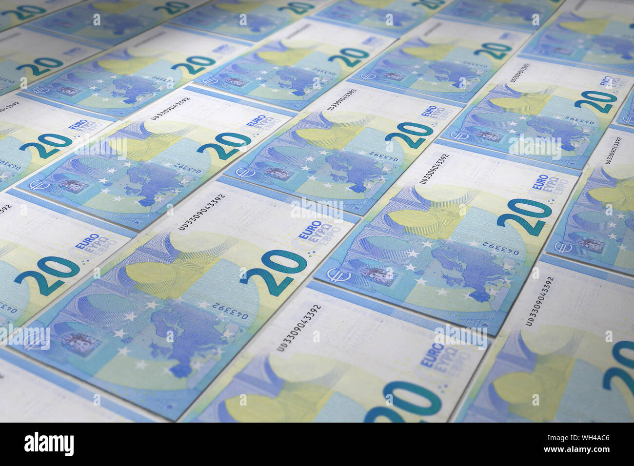 Billet de banque en planche web design graphique graphiste site internet monnaie business finances Stock Photo