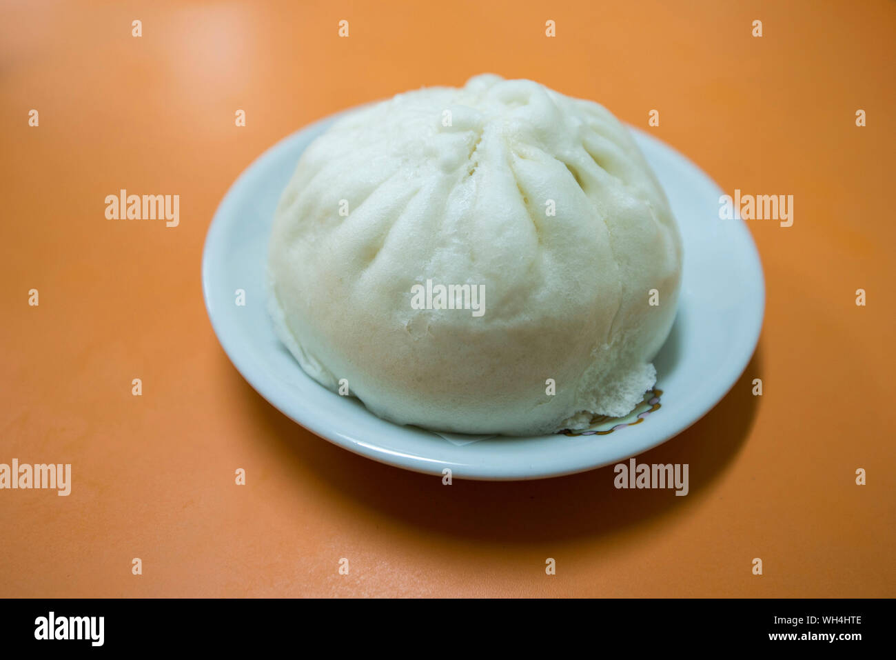 Close-up Of Dumpling In Plate On Table Stock Photo