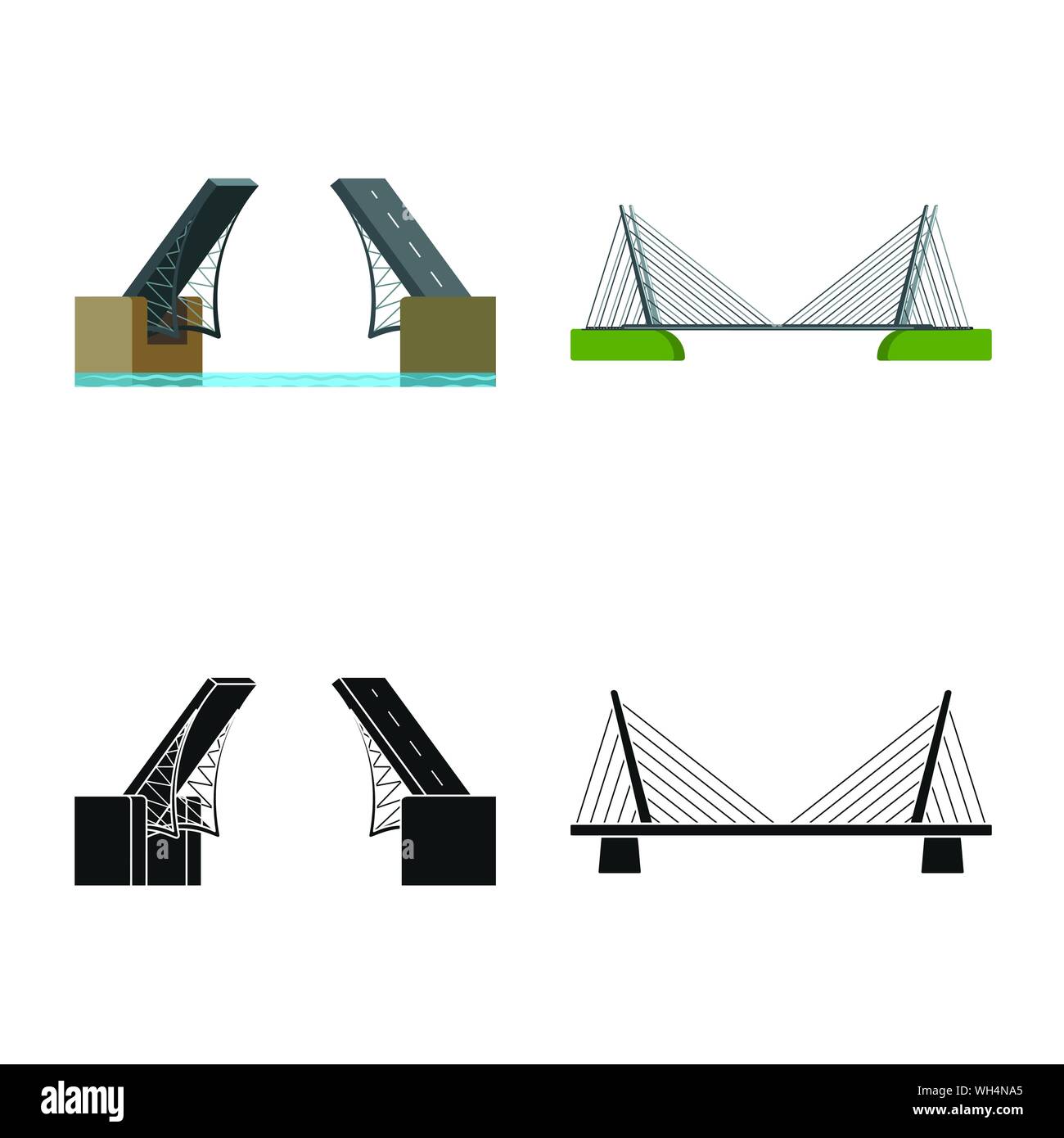 Vector design of connection and design icon. Collection of connection ...