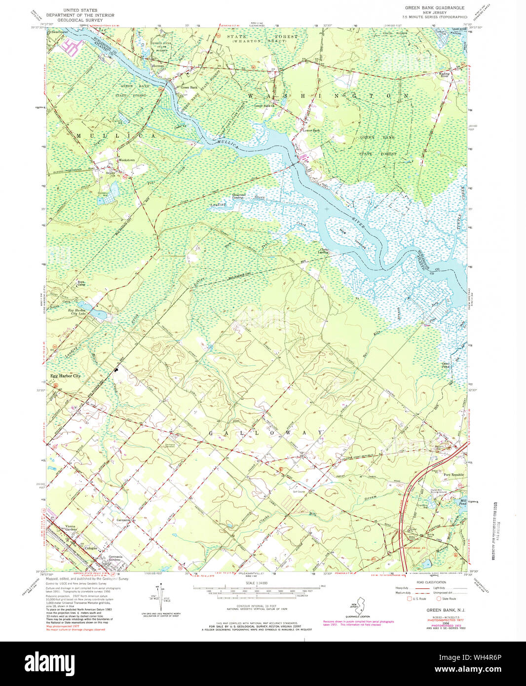 Map of green bank new jersey hires stock photography and images Alamy