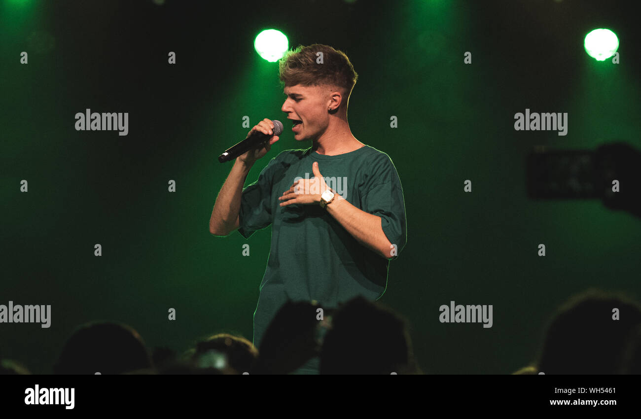 Copenhagen, Denmark. 21th, March 2019. The English singer and dancer HRVY performs a live concert at VEGA in Copenhagen. (Photo credit: Gonzales Photo - Nikolaj Bransholm). Stock Photo