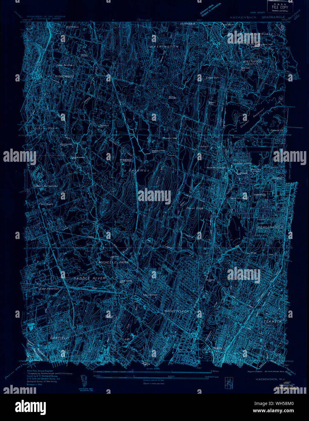 Map of hackensack hires stock photography and images Alamy