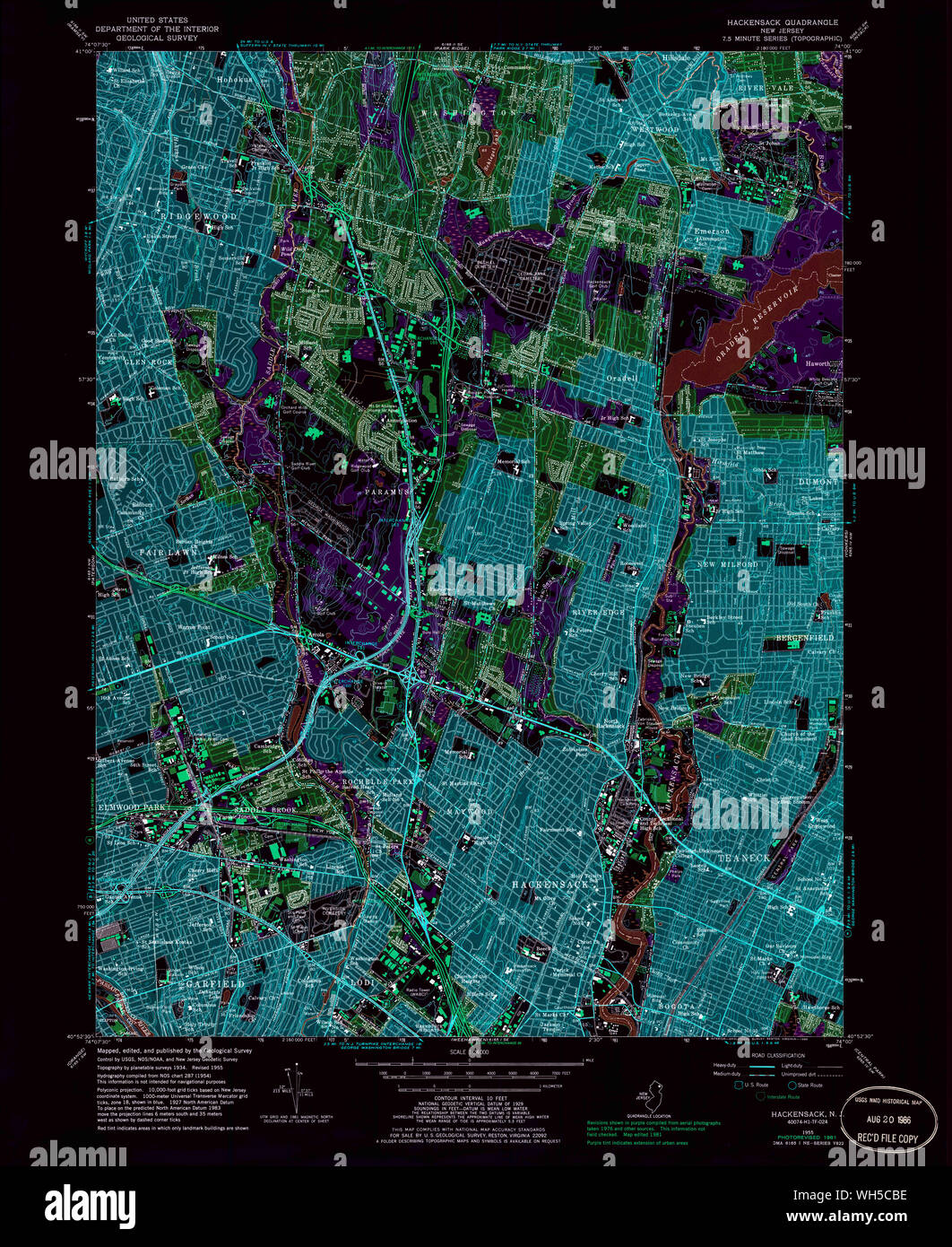 Hackensack new jersey map hires stock photography and images Alamy