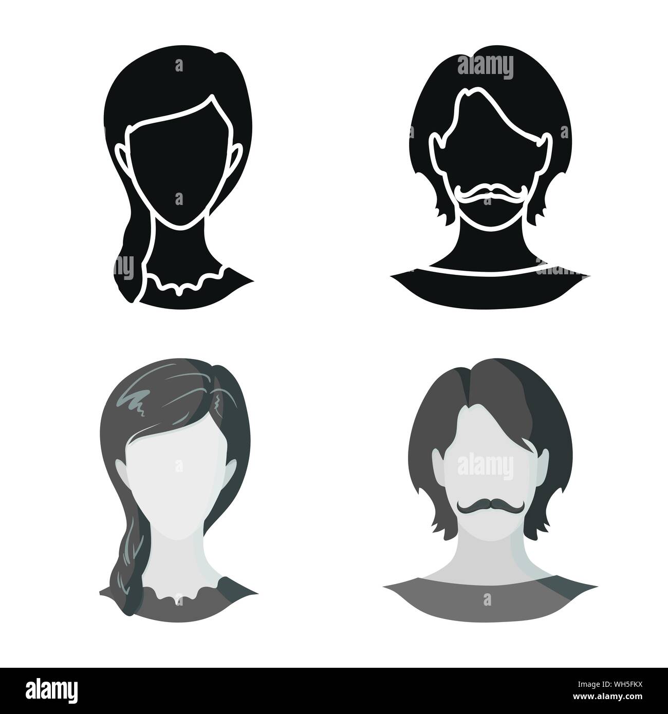 Vector design of professional and photo icon. Set of professional and ...