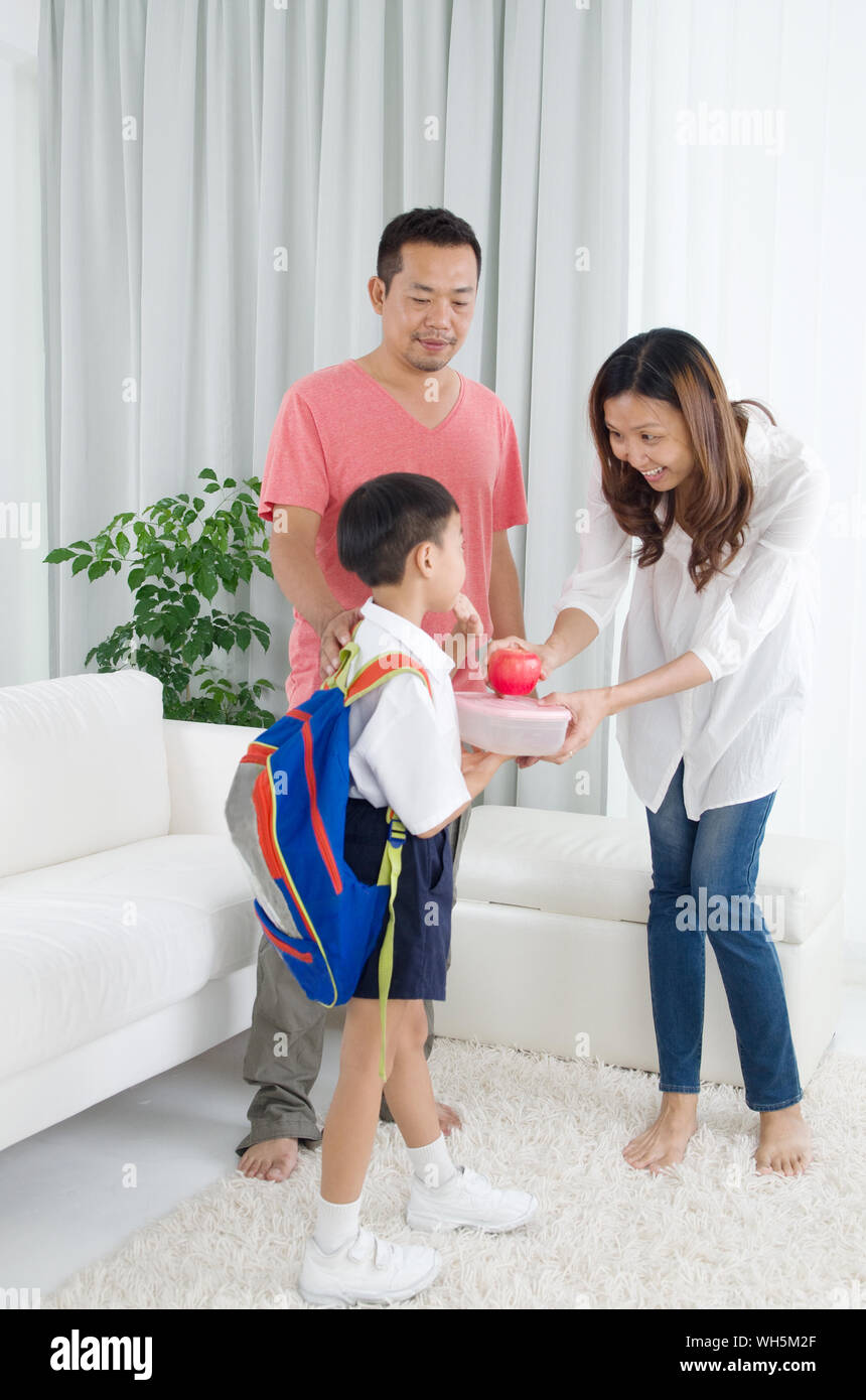 Child school uniform adult home hi-res stock photography and images - Alamy