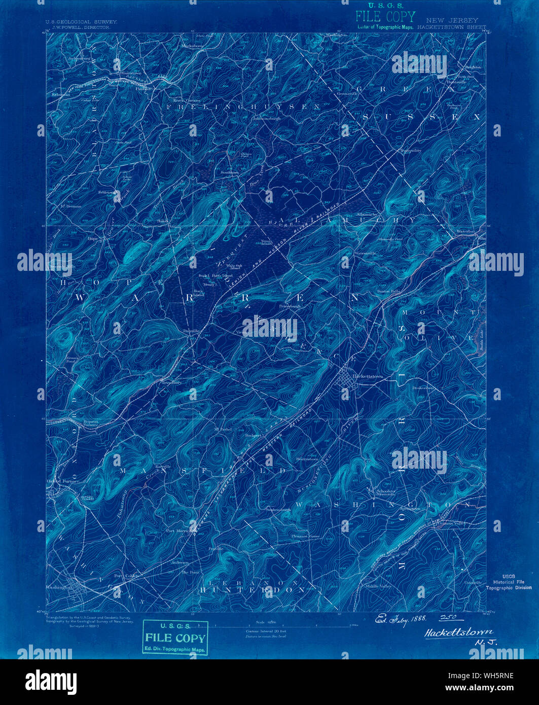 Map of hackettstown hires stock photography and images Alamy