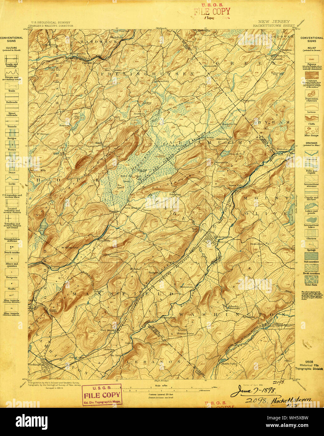 Map of hackettstown hires stock photography and images Alamy