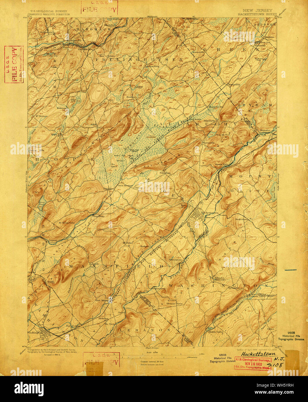 Map of hackettstown hires stock photography and images Alamy