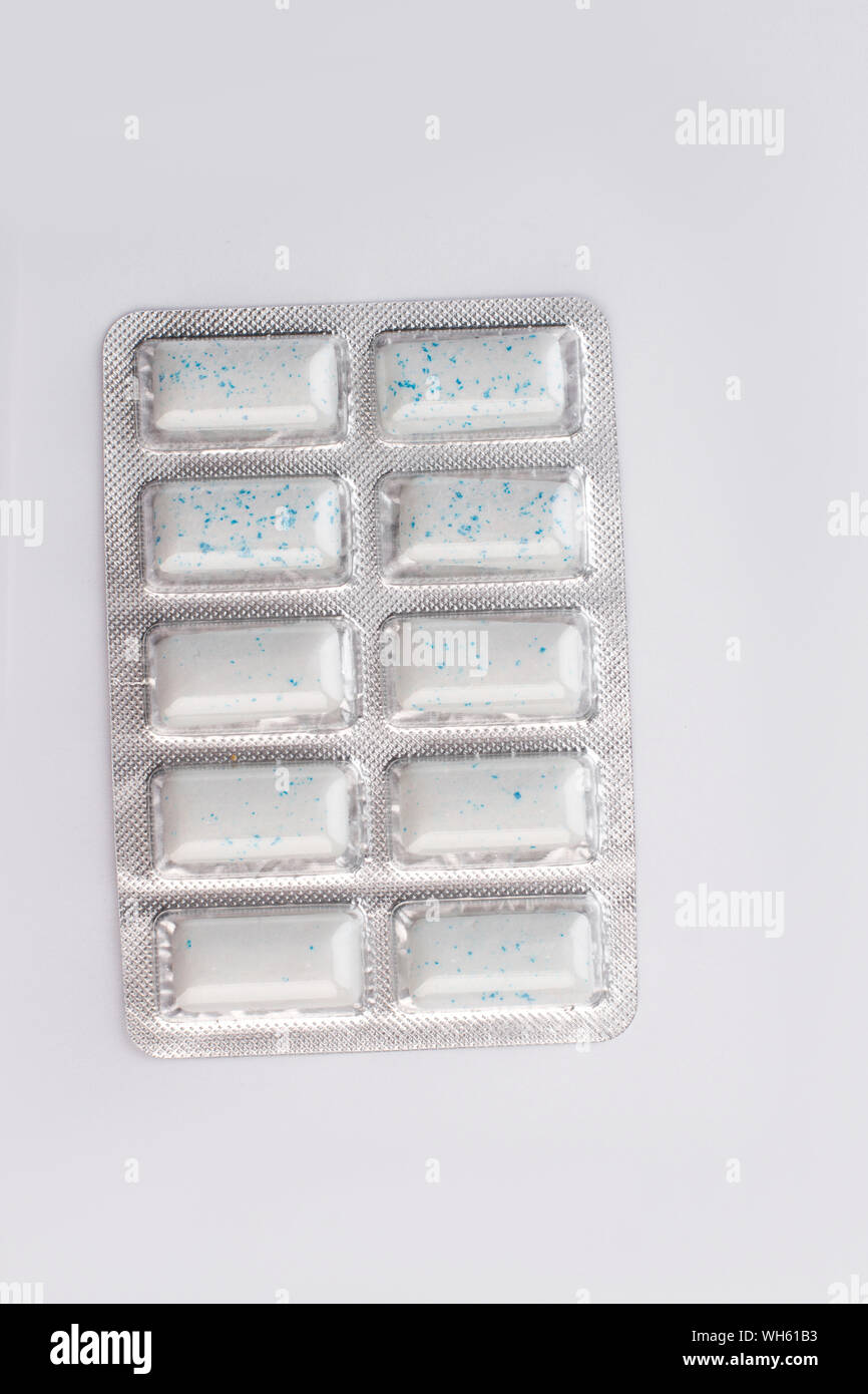 Download Pack Of Chewing Gums Top View Chewing Gums In Blister Isolated On White Background Stock Photo 268737479 Alamy PSD Mockup Templates