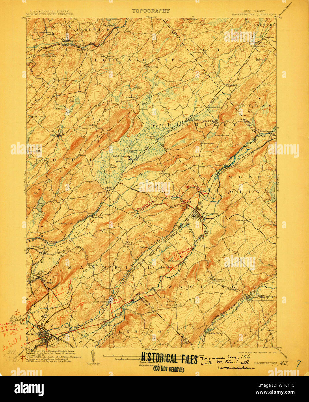 Map of hackettstown hires stock photography and images Alamy