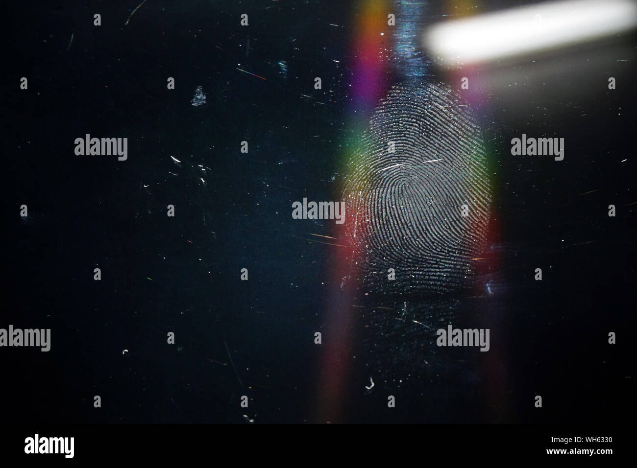 Fingerprint on glass hires stock photography and images Alamy