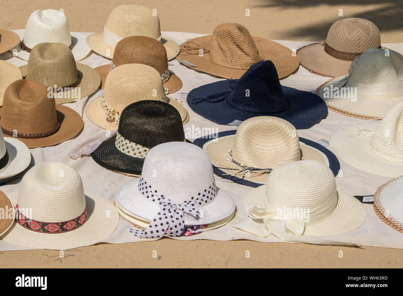 hat on table