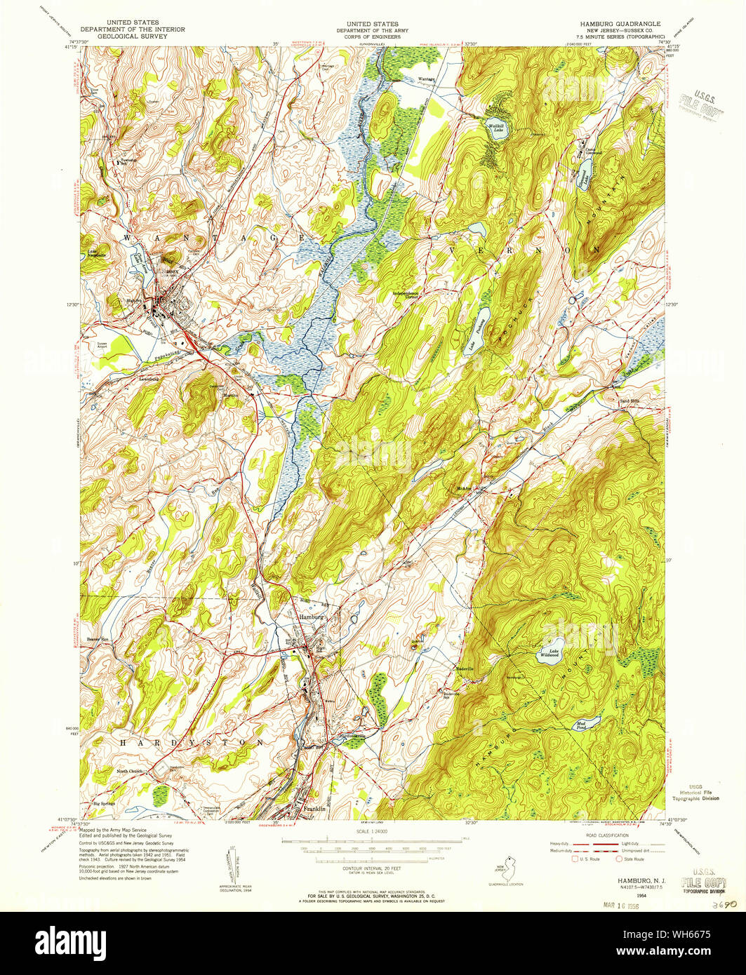 Hamburg new jersey map hires stock photography and images Alamy