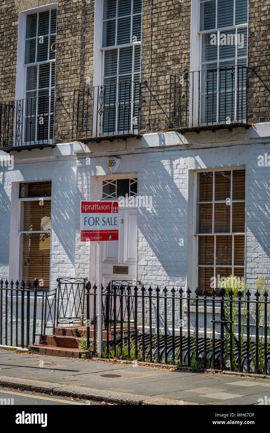 House for sale, Worthing, West Sussex, England, UK Stock Photo Alamy