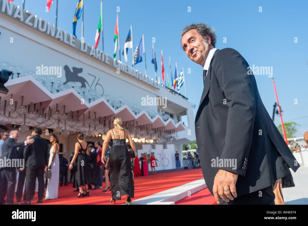 VENICE, ITALY - 01st September, 2019. Paolo Sorrentino attends the red carpet for the World Premiere of The New Pope during the 76th Venice Film Festival at Palazzo del Cinema on September 01, 2019 in Venice, Italy. © Roberto Ricciuti/Awakening/Alamy Live News Stock Photo