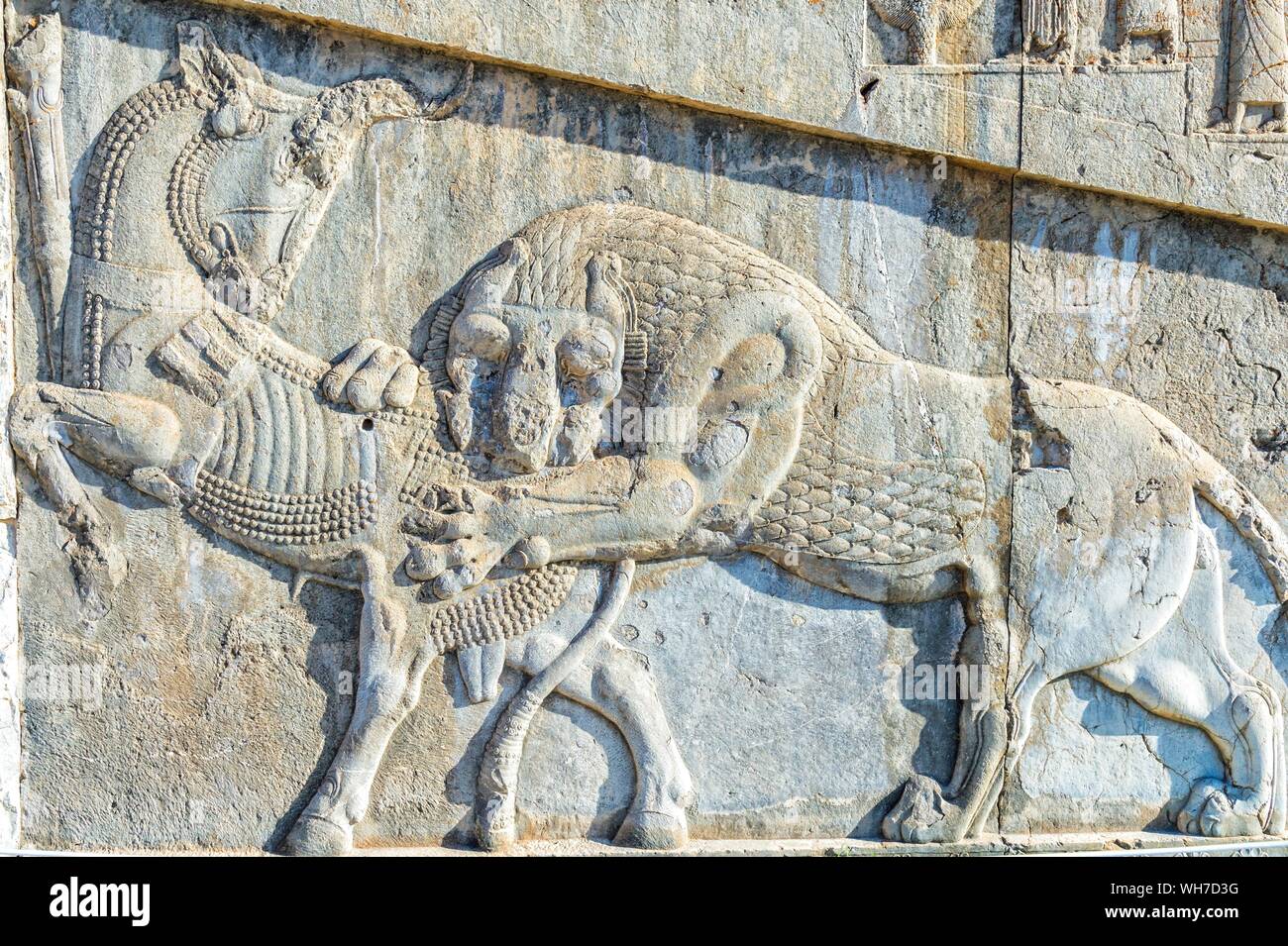 Bull And Lion Figure Stock Photos Bull And Lion Figure