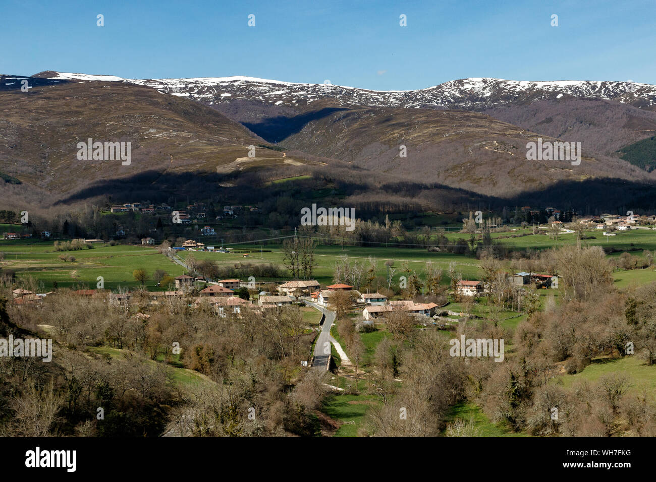 landscape in the mountains of spain Stock Photo