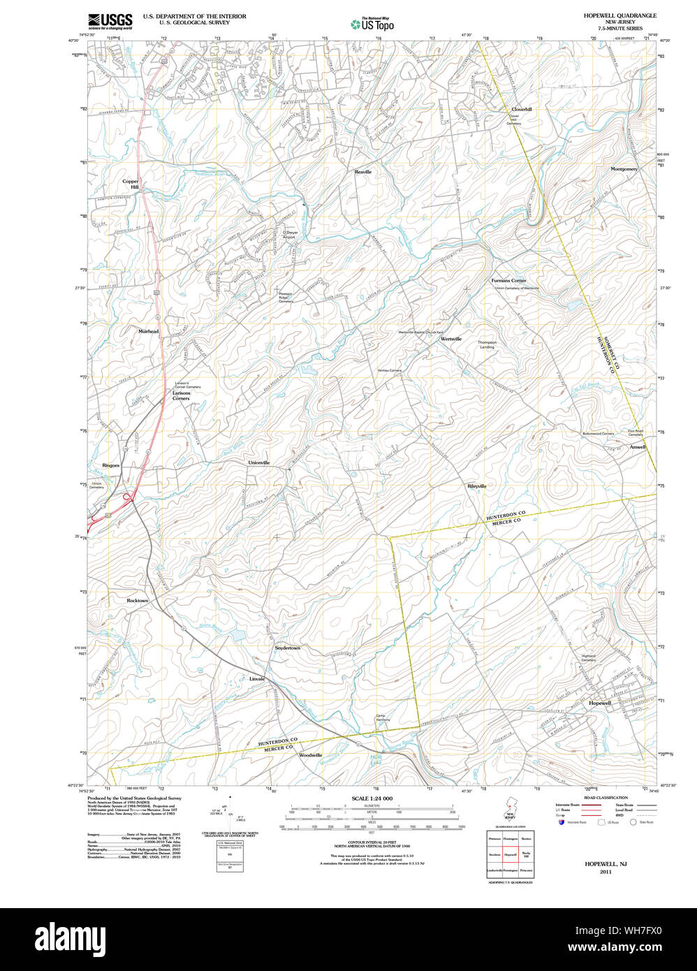 Hopewell map hires stock photography and images Alamy
