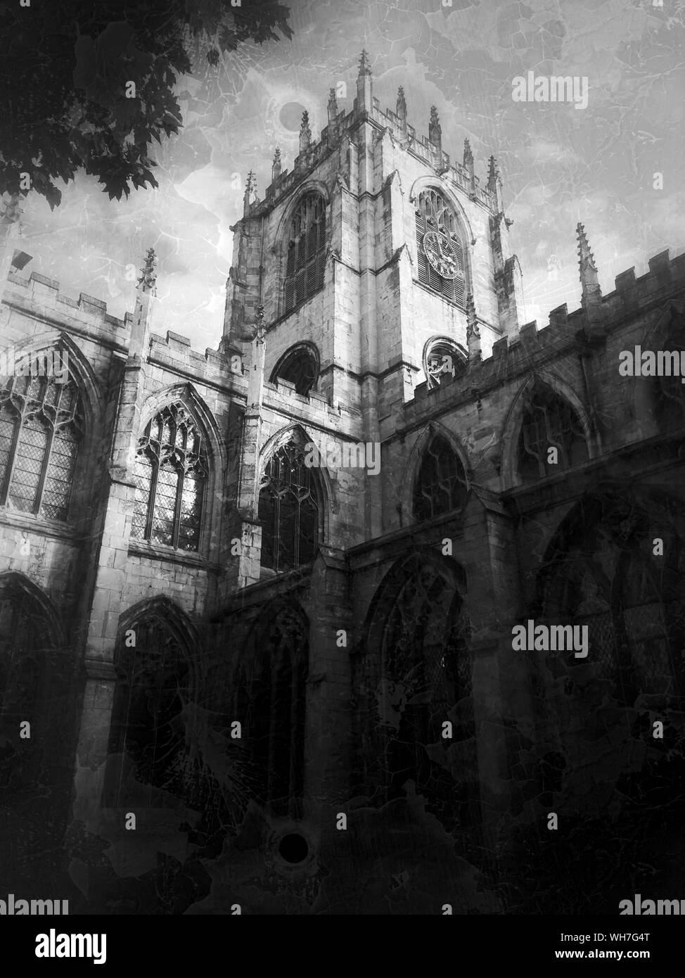 Low Angle View Of Historic Beverley Minster Against Sky Stock Photo