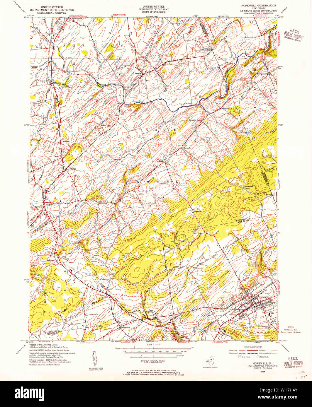Hopewell new jersey map hires stock photography and images Alamy