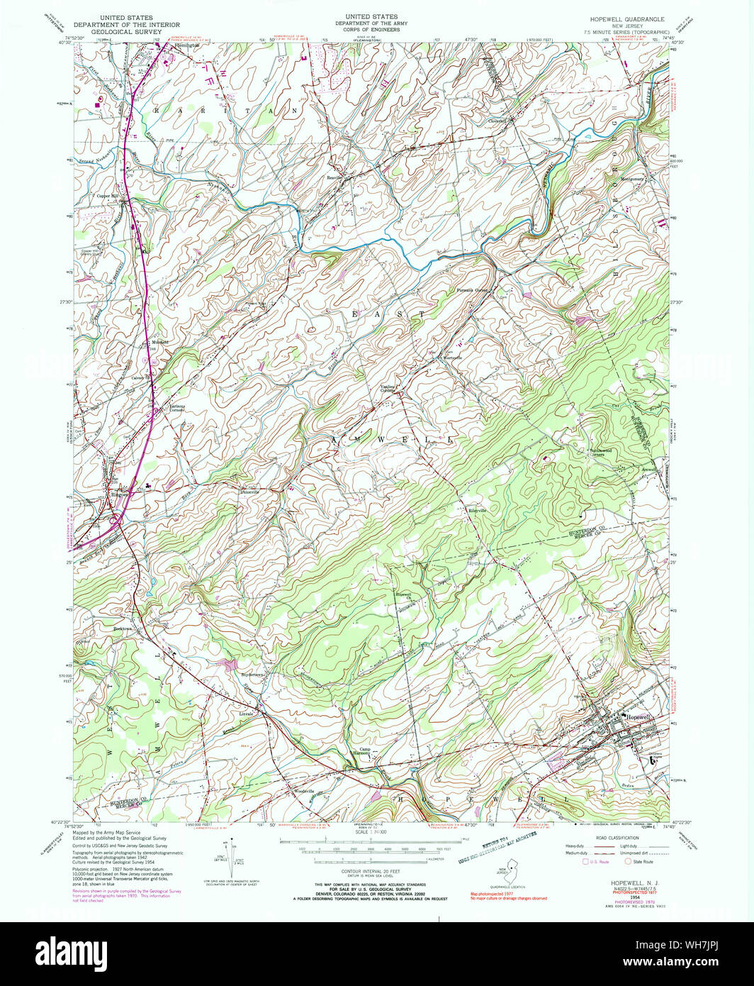 Hopewell new jersey map hires stock photography and images Alamy