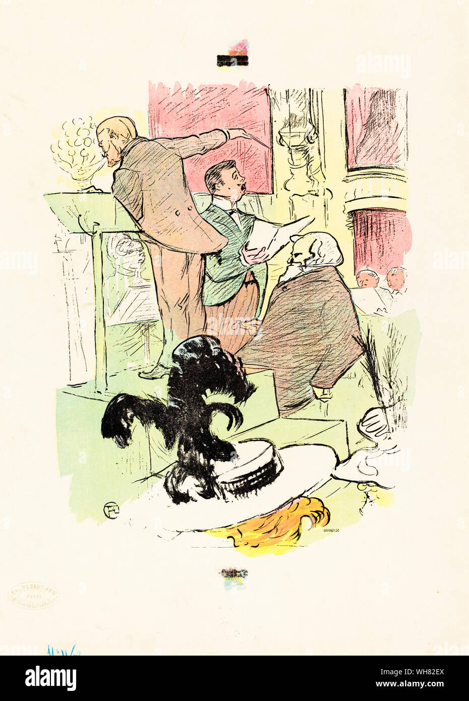 Henri de Toulouse Lautrec, Les grands concerts de l'opera, print, 1895 Stock Photo