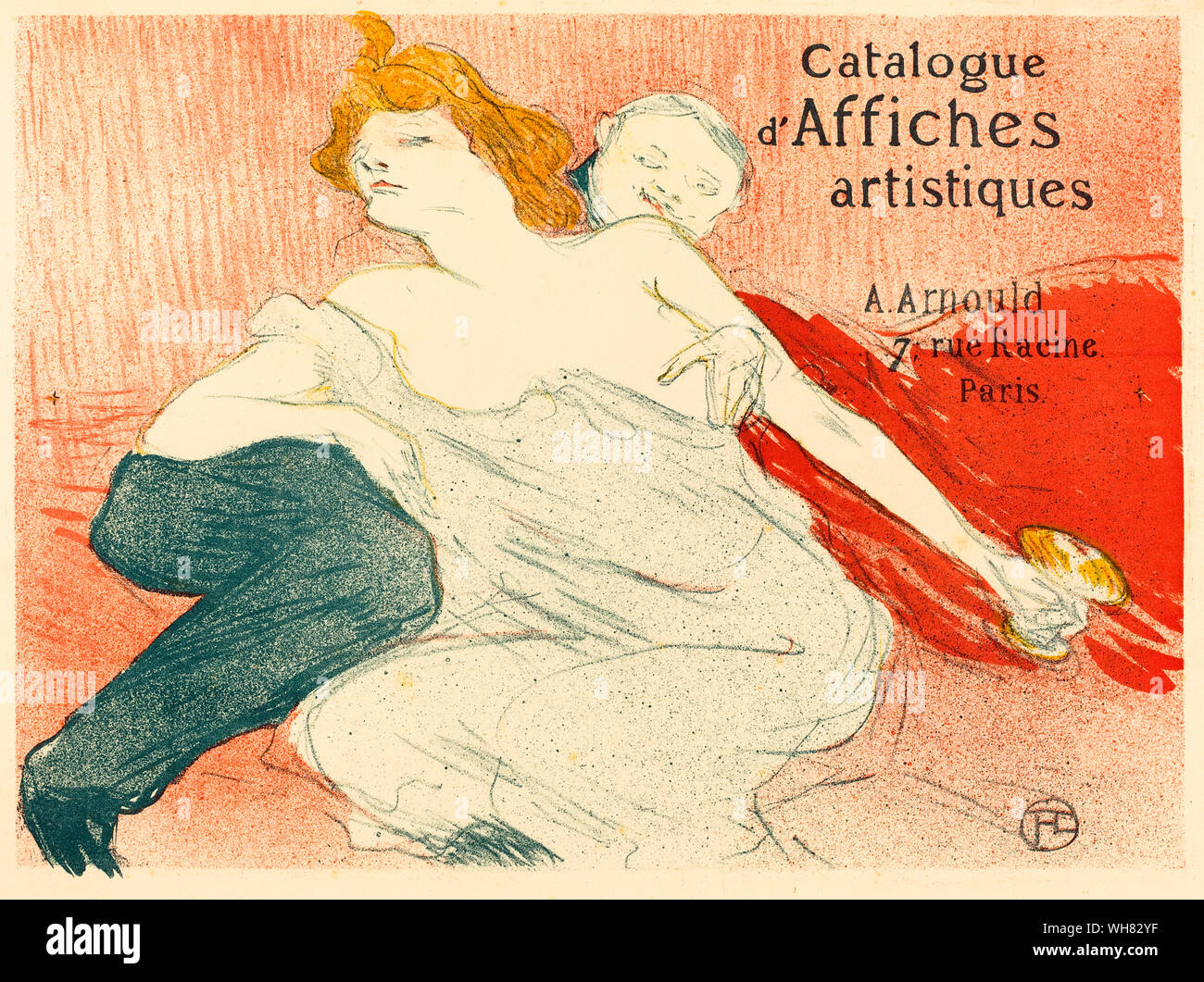 Henri de Toulouse Lautrec, Debauchery (Débauche), print, 1896 Stock Photo