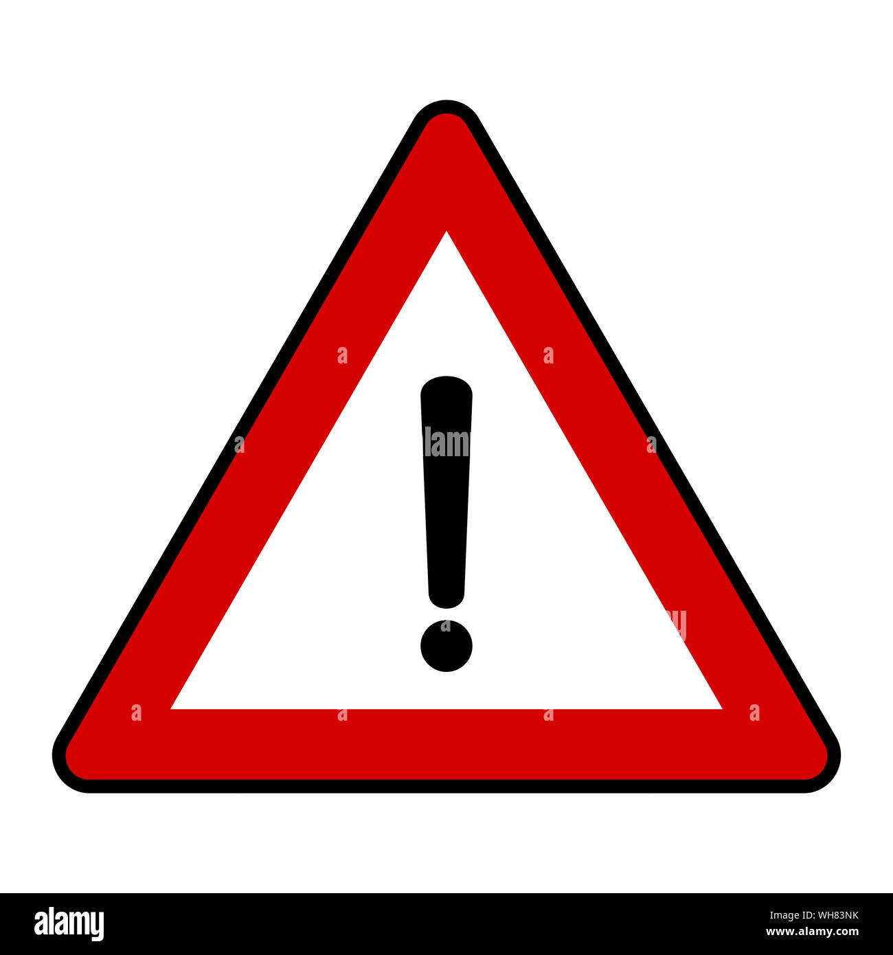 Red triangle exclamation mark Cut Out Stock Images & Pictures - Alamy