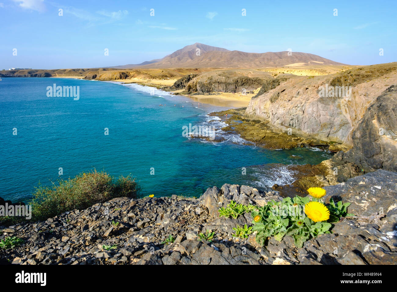 Playas de Papagayo, Lanzarote, Spain Stock Photo